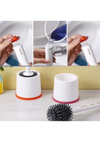 Deterjan Hazneli Silikon Tuvalet Fırçası fırsatları