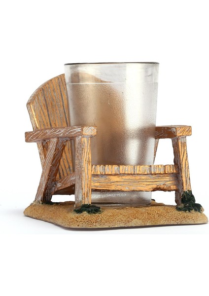 2 Adet Diş Fırçalık ve Macunluk Sandalye Poliresin 13X11X10CM 200ML Banyo Seti