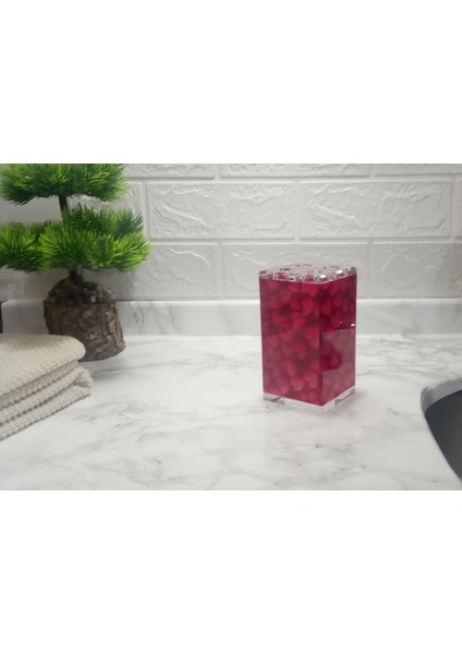 2 Adet Diş Fırçalık Kalpli Akrilik 6X6X12CM Banyo Seti fırsatları