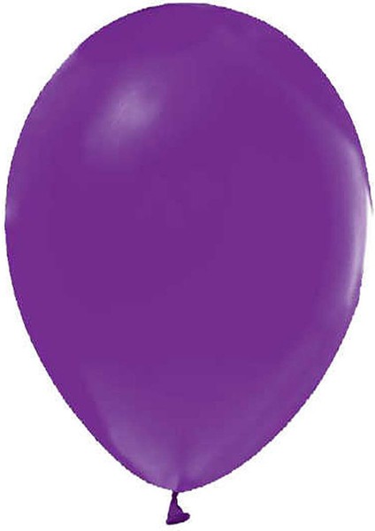 Balon 12" Baskisiz Lila P100