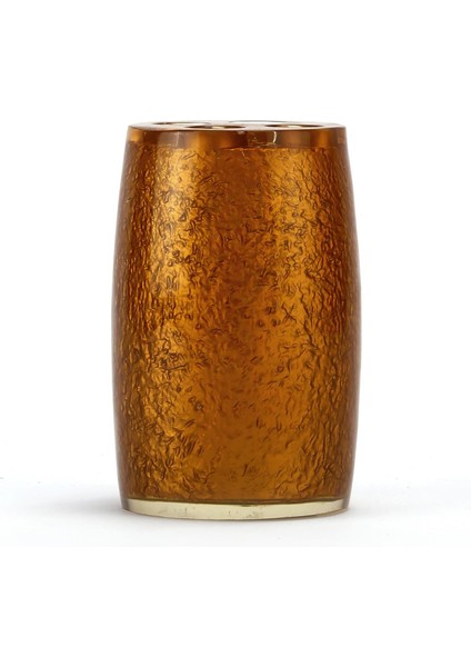 2 Adet Diş Fırçalık Altın Renkli Poliresin 5X5X7CM Banyo Seti