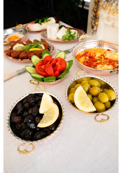 Kahvaltılık Mini 3'lü Set Bakır