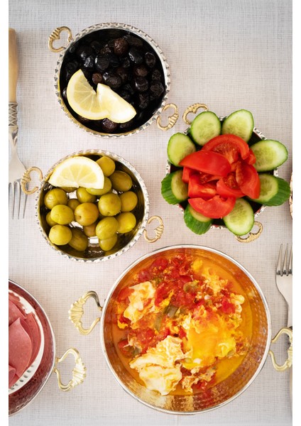 Kahvaltılık Mini 3'lü Set Bakır