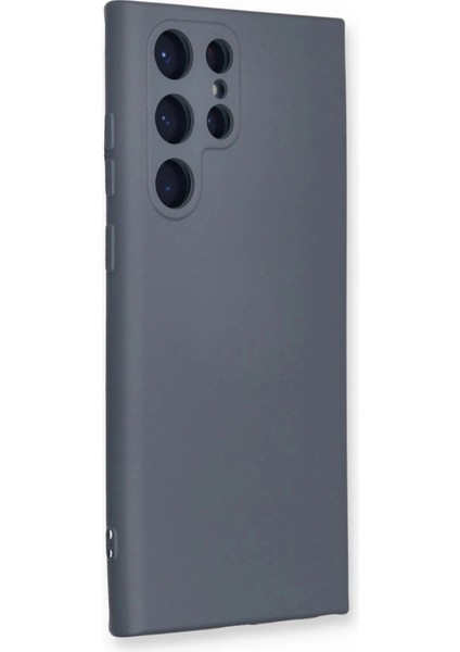 Newface Samsung Galaxy S22 Ultra Kılıf Nano Içi Kadife Silikon - Gri fiyatları