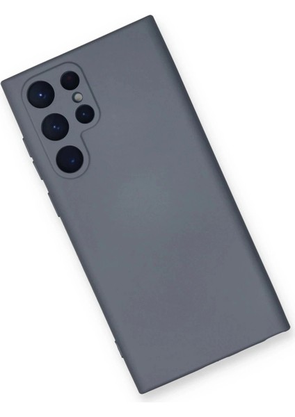 Newface Samsung Galaxy S22 Ultra Kılıf Nano Içi Kadife Silikon - Gri modelleri