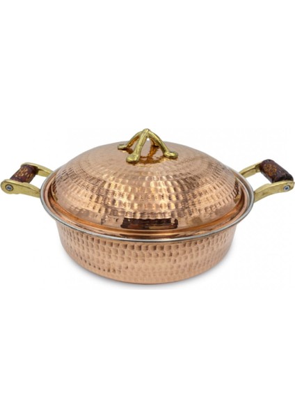 Bakır Kapaklı Pilav Tavası 4'lü Set modelleri
