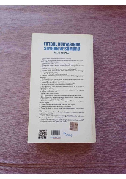 ⚽futbol Dunyasında Soygun ve Somuru.dünyada ve Türkiye'de Futbolun Gerçek Yüzü 2015 Basim 472 Sayfa Ismail Tokalak Cok Kucuk Sararmalar Harici Cok Temiz Durumdadir modelleri