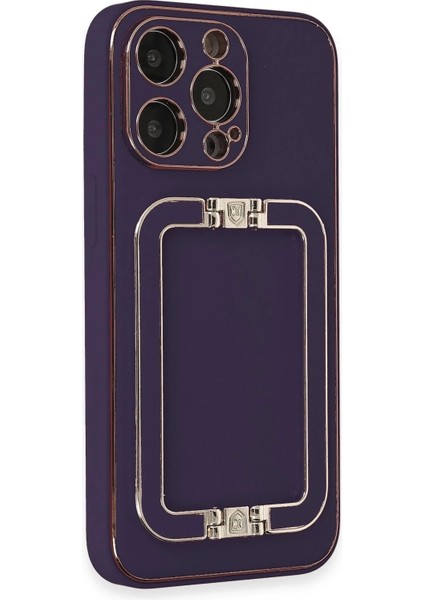 Newface iPhone 14 Pro Max Kılıf Coco Elit Kapak - Derin Mor fiyatları