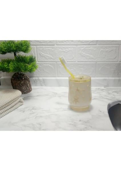 2 Adet Diş Fırçalık Deniz Yıldızı El Yapımı 400 gr 7X7X10CM Banyo Seti fırsatları