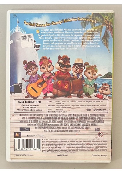 Alvin ve Sincaplar Eğlence Adası DVD (Orjnal Dönem Baskı Dvd) fiyatları