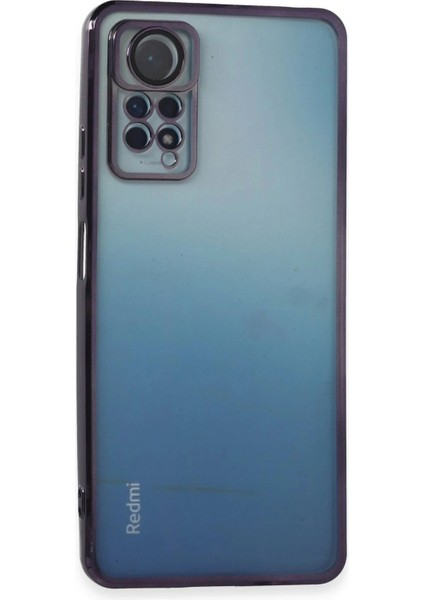 Newface Xiaomi Redmi Note 12 Pro 4g Kılıf Razer Lensli Silikon - Mor