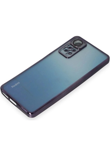 Newface Xiaomi Redmi Note 12 Pro 4g Kılıf Razer Lensli Silikon - Mor fırsatları