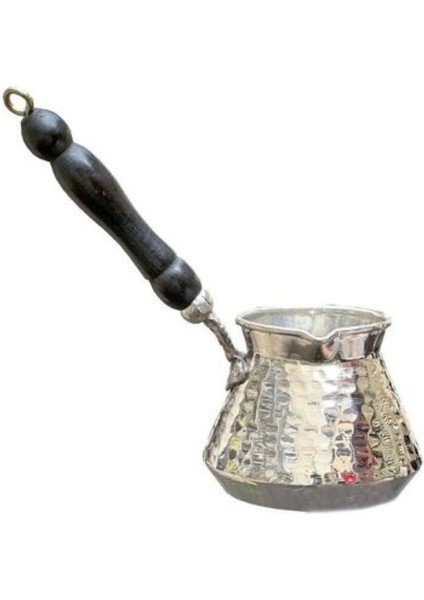 Cezve Tombik Bakır Gümüş Kaplama