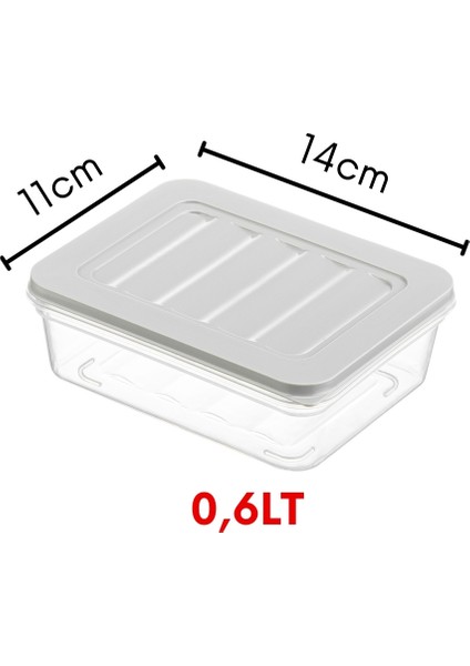 24'lü Set Freshbox ve Kendinden Kapaklı Saklama Kabı Seti Gri fırsatları