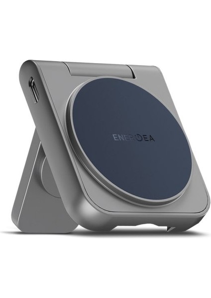 Qi2 Sertifikalı 17.5W 2’si 1 Arada Kablosuz Şarj Cihazı – 2.5W Apple Watch ile Uyumlu Dahili Şarj, iPhone ile Uyumlu 15W Hızlı Şarj, Ultra Ince 16MM Taşınabilir Stand, Magduo, Gri