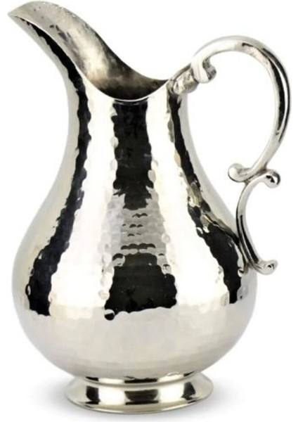 Bakır Bardak Sürahi Takımı Tepsili Gümüş 1 adet sürahi 6 adet bardağı 1 adet tepsi modelleri