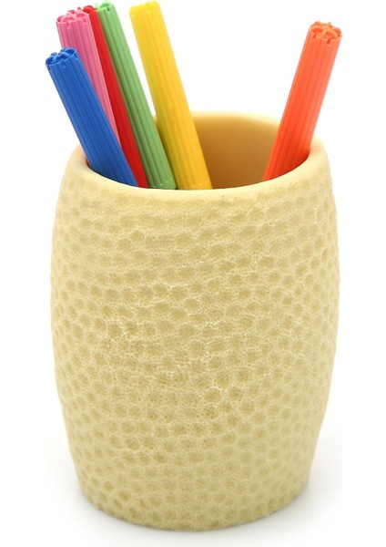 2 Adet Kalemlik Sarı Petek Ofis Gereci 8X8X10CM 400ML fırsatları