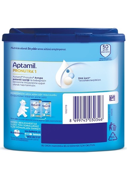 Aptamil Bebek Sütü Maması No1 0-6 Ay 350 gr fiyatları