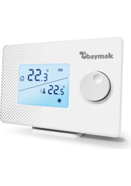 Kablosuz Oda Termostatı - 0,5°C Hassasiyet, Mekanik Kontrol, Logi S, Dijital Ekran ve On/Off Kontrol