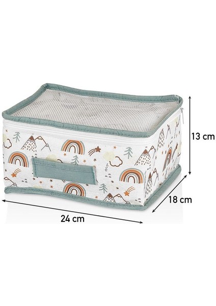 Rainbow Serisi Beyaz Keçe Kumaş Valiz Düzenleyici Set 36x27x14 cm ve Çeşitli Boyutlar fırsatları