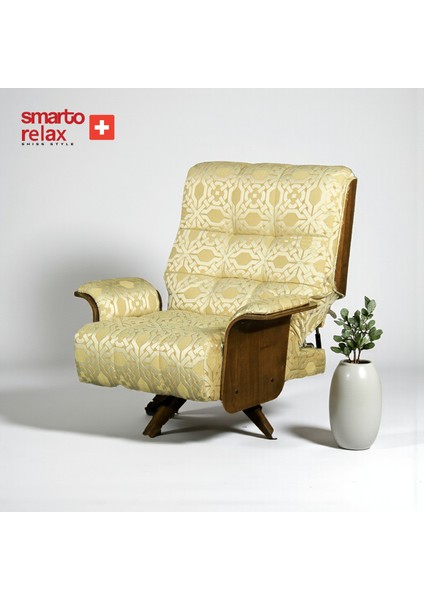 Relax TV Koltuğu Berjer – Genova Notte Serisi (Berjer + Puf), Döner Mekanizmalı, Ergonomik Tasarım, Kadife/Şönil Kumaş Doğal Ahşap Panel, Dekoratif Tekli Koltuk (Salon/Oturma Odası) fiyatları