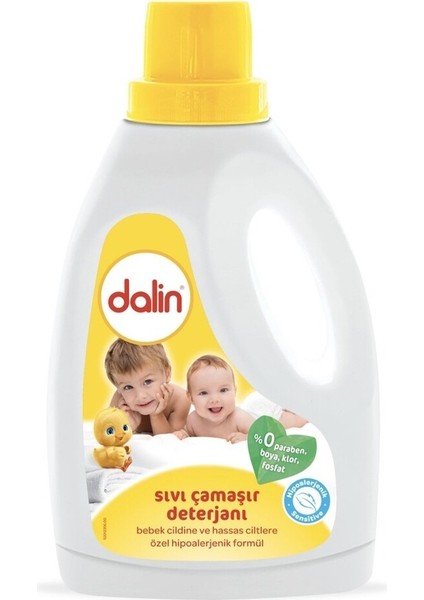 1500 ml Hassas Ciltler için Sıvı Çamaşır Deterjanı - Yerli Üretim, Derinlemesine Temizlik