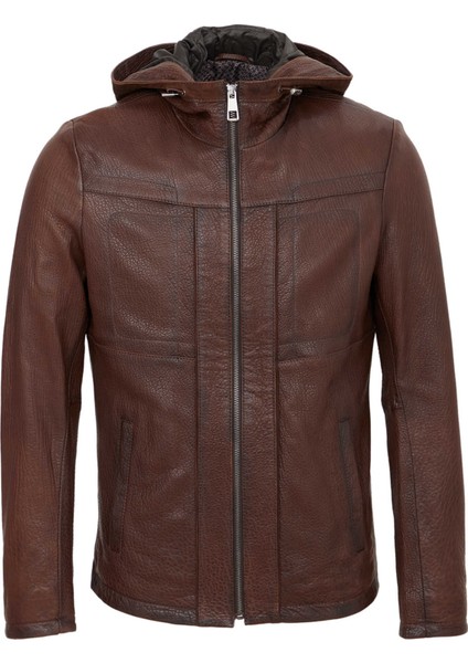 Kahve Hakiki Deri Erkek Hakiki Deri Mont - E22KDM310328-R4W fiyatları