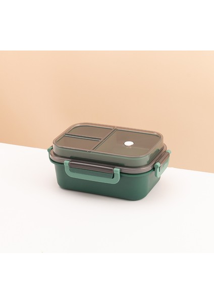 Taşınabilir Kapalı Öğle Yemeği Kutusu 2 Katlı Kafes Mikrodalga Mevcut Isıtma Öğrenci Ofis Personel Meyve Yemek Kapları Çatal Kaşık (Yurt Dışından)