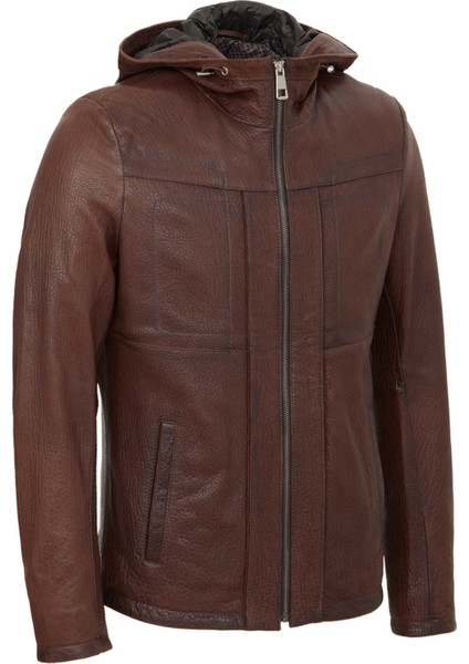 Kahve Hakiki Deri Erkek Hakiki Deri Mont - E22KDM310328-R4W modelleri