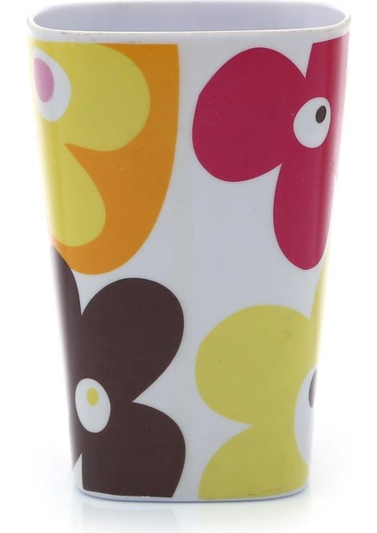 2 Adet Kalemlik Kırmızı Papatya Desenli Ofis Gereci 7X7X11CM 300ML indirimleri