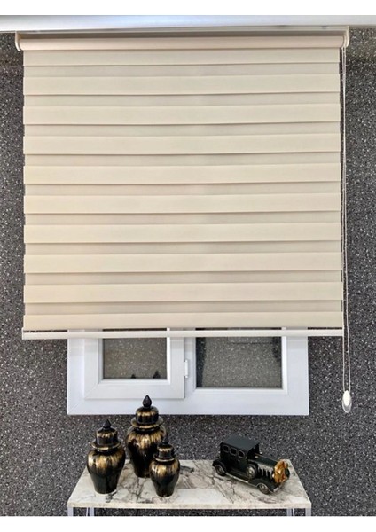 Ithal Bambu Krem Zebra Stor Perde Eteği Düz (1.kalite Alüminyum Kasa Metal Ayak fırsatları