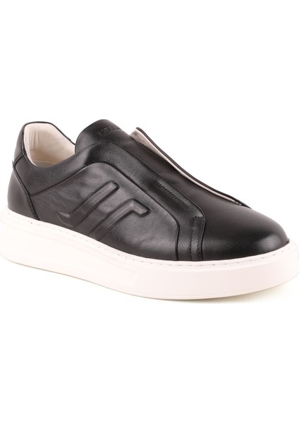 L5552 Siyah Erkek Deri Casual Ayakkabı