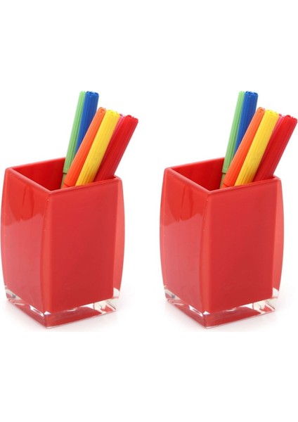 2 Adet Kalemlik Kalpli Model Ofis Gereci 6X6X10CM fiyatları