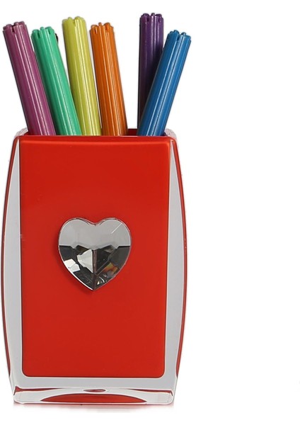 2 Adet Kalemlik Kalpli Model Ofis Gereci 6X6X10CM fırsatları