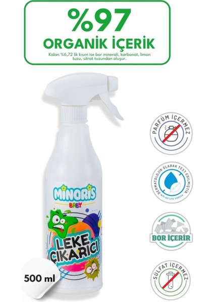 Baby Organik Leke Çıkarıcı 500 ml - Bebek Kıyafetleri İçin Hassas Formül, Türkiye'de Üretilmiştir, Renk Koruma Konsantresi fiyatları