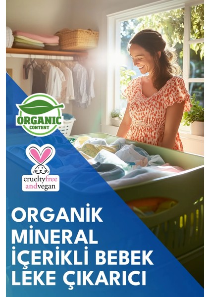 Baby Organik Leke Çıkarıcı 500 ml - Bebek Kıyafetleri İçin Hassas Formül, Türkiye'de Üretilmiştir, Renk Koruma Konsantresi fırsatları