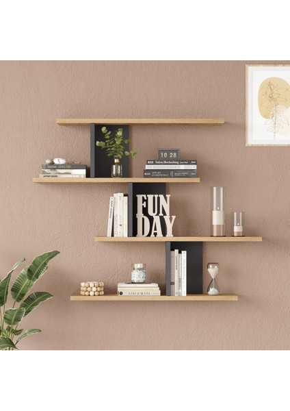 Shelf 24 Duvar Rafı Sepet-Antrasit WL24-SA