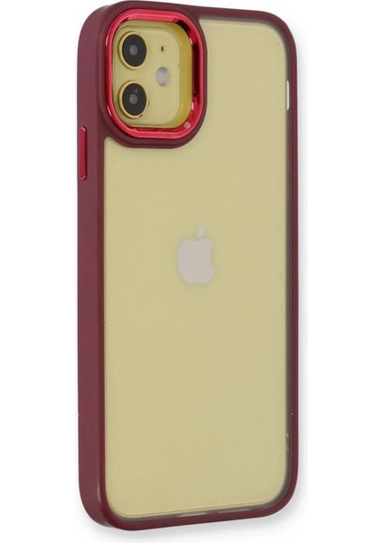 Newface iPhone 12 Kılıf Dora Kapak - Kırmızı