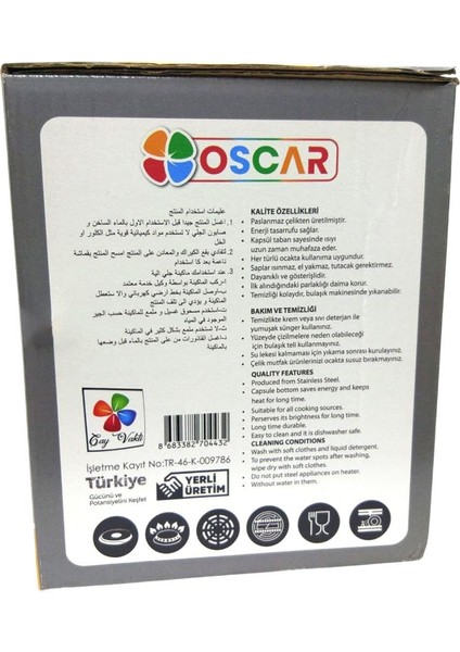 Oscar Küre Aile Boy Çelik Çaydanlık Kırmızı indirimleri