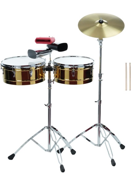 Drm-21 Latin Perküsyon Timbal Seti (Stand Zil Cowbell Dahil)