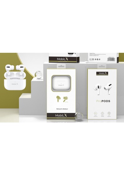 Mobilx Propods Kablosuz Bluetooth Kulaklık – Pro Model, Stereo Bass, Hd Mikrofon, Enc Gürültü Önleme, Şarj Kutusu ve Kılıf Hediyeli indirimleri