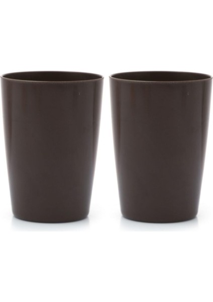 2 Adet Kalemlik Kahverengi Melamin Ofis Gereci 8X8X11CM 320ML fiyatları