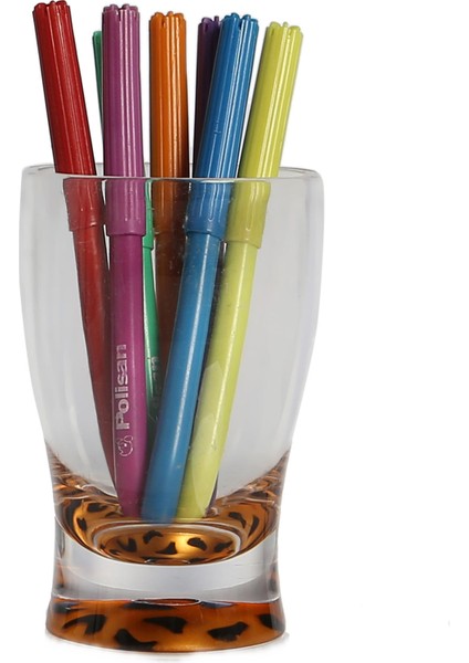 2 Adet Kalemlik Leopar Desenli Ofis Gereci 6X6X11CM 300ML