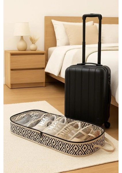 Ayakkabı Hurcu 6 Bölmeli Seyahat Çantası Düzenleyicisi 35*22*40CM