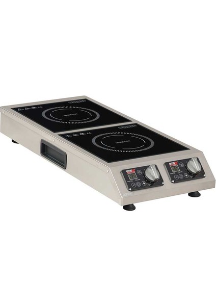 IND21.I25 Cam Yüzeyli Dikey Indüksiyon Ocak, 2X2500 W, Elektrikli