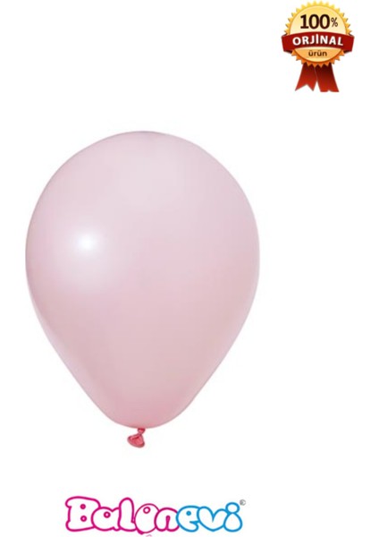 12’’ Baskı Balonu Makaron Pembe 100’LÜ