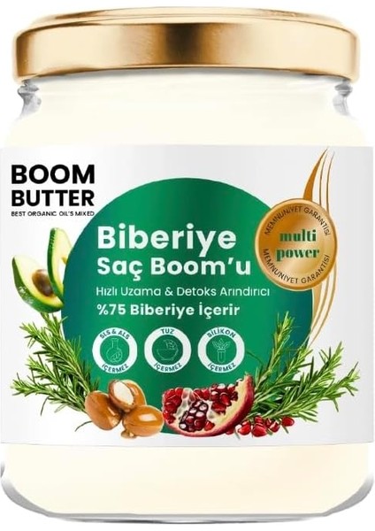 Hızlı Uzama ve Detoks Arındırıcı %75 Biberiye Saç Bakım Boom'u 190 ml