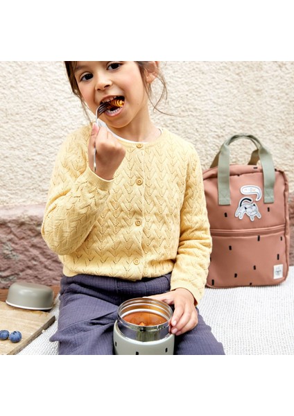 Happy Prints Yemek Termosu Light Olive fırsatları