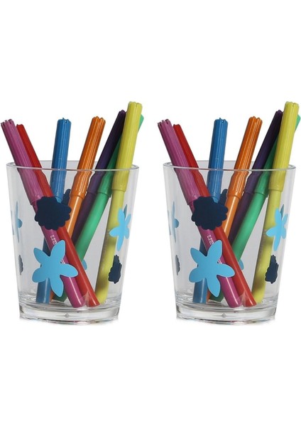 2 Adet Kalemlik Benekli Ofis Gereci 8X8X9CM