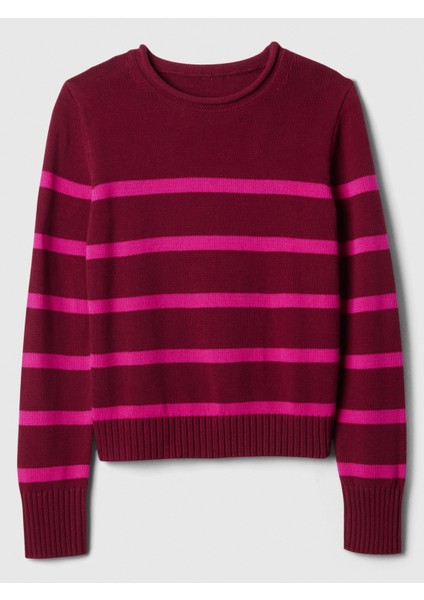 Kadın Kırmızı Rulo Yaka Kazak fiyatları